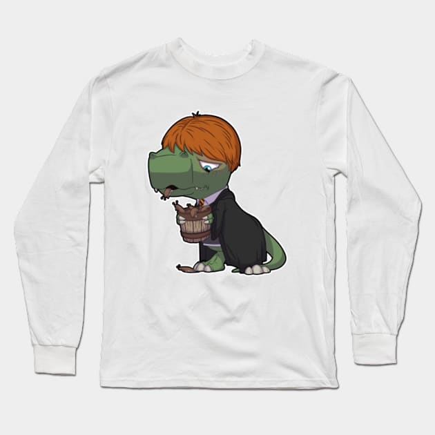 Dino sick Long Sleeve T-Shirt by DinoTropolis